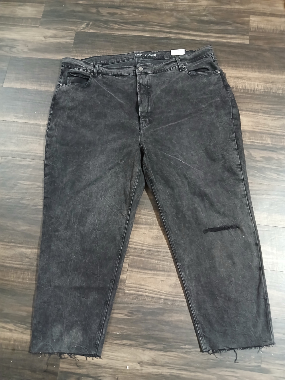 Old Navy Black Washed High-Rise Jeans